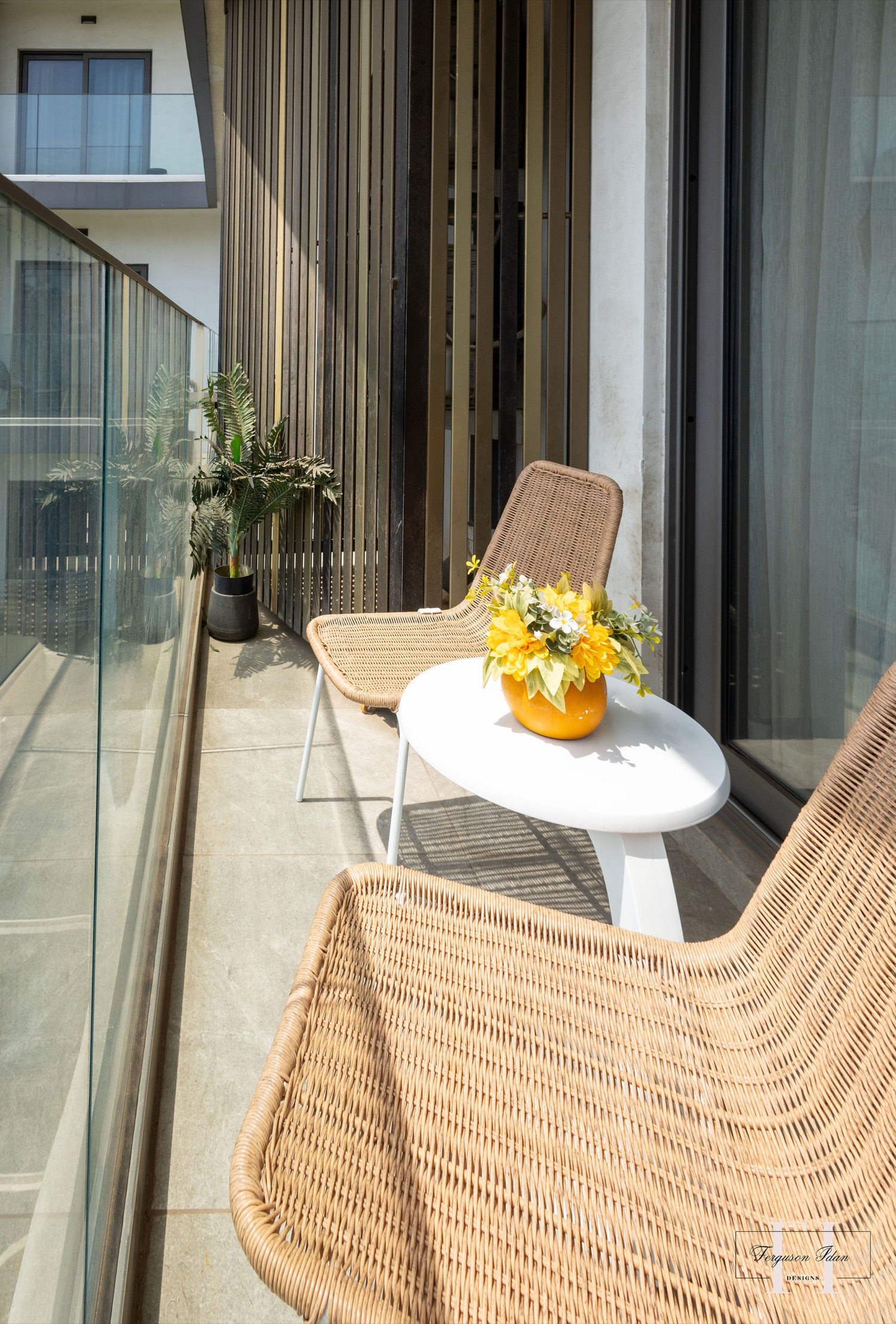 The Lennox balcony and view